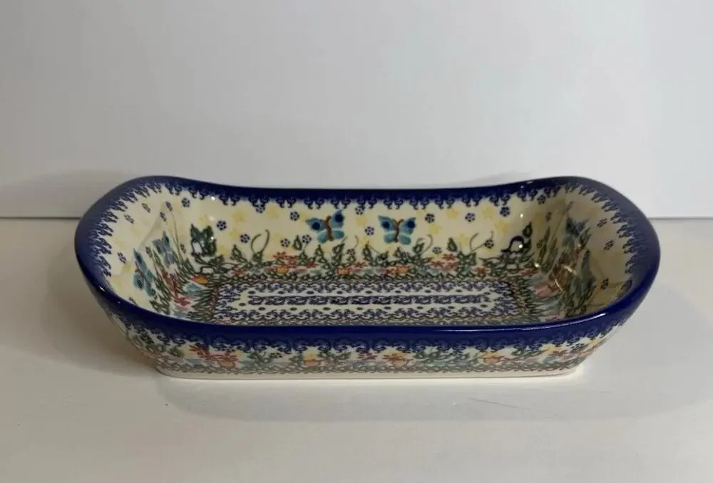 Polish Pottery Rectangular Baker Dish – Vena Ceramika UNIKAT – Hand Painted